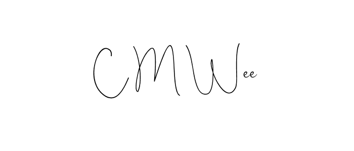 How to Draw C M Wee signature style? Andilay-7BmLP is a latest design signature styles for name C M Wee. C M Wee signature style 4 images and pictures png