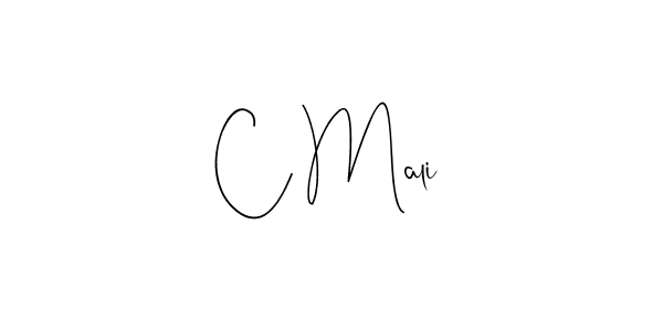 You should practise on your own different ways (Andilay-7BmLP) to write your name (C Mali) in signature. don't let someone else do it for you. C Mali signature style 4 images and pictures png