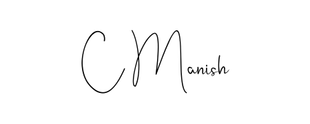 Elevate your brand with a stunning C Manish eSignature. The Andilay-7BmLP style provides a balanced, flowing aesthetic for everyday signing. C Manish signature style 4 images and pictures png
