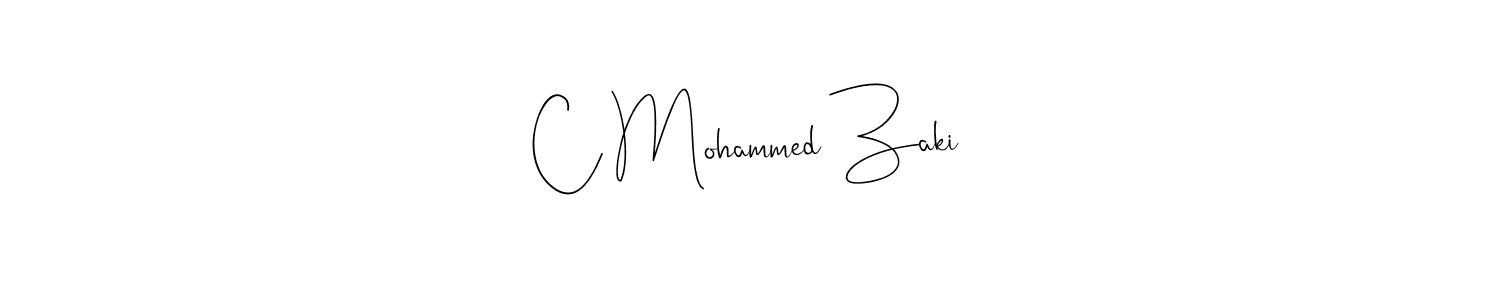 How to make C Mohammed Zaki signature? Andilay-7BmLP is a professional autograph style. Create handwritten signature for C Mohammed Zaki name. C Mohammed Zaki signature style 4 images and pictures png