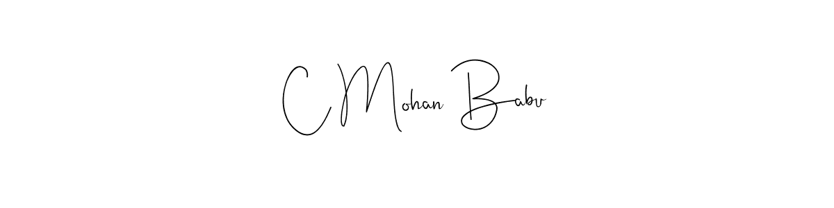 Make a beautiful signature design for name C Mohan Babu. Use this online signature maker to create a handwritten signature for free. C Mohan Babu signature style 4 images and pictures png