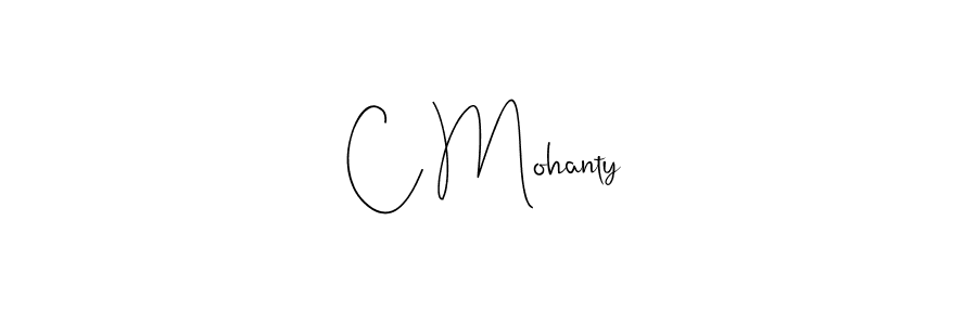 How to make C Mohanty name signature. Use Andilay-7BmLP style for creating short signs online. This is the latest handwritten sign. C Mohanty signature style 4 images and pictures png
