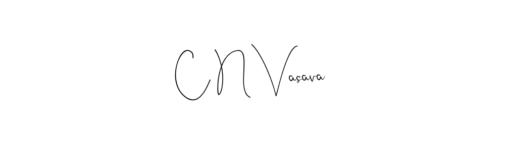 Create a beautiful signature design for name C N Vasava. With this signature (Andilay-7BmLP) fonts, you can make a handwritten signature for free. C N Vasava signature style 4 images and pictures png