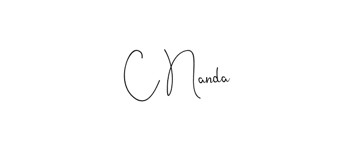 Make a beautiful signature design for name C Nanda. Use this online signature maker to create a handwritten signature for free. C Nanda signature style 4 images and pictures png