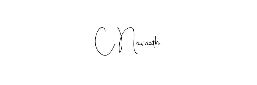 if you are searching for the best signature style for your name C Navnath. so please give up your signature search. here we have designed multiple signature styles  using Andilay-7BmLP. C Navnath signature style 4 images and pictures png