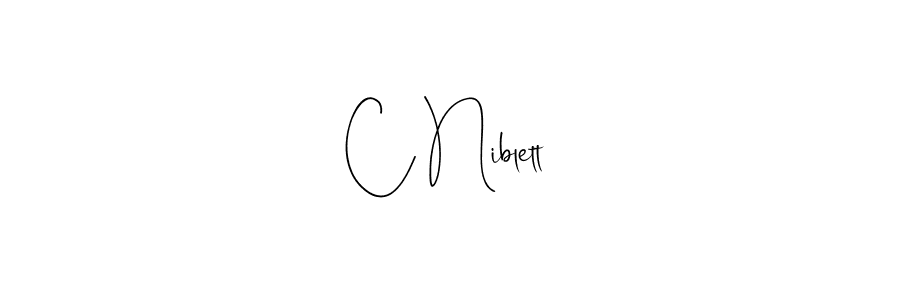 The best way (Andilay-7BmLP) to make a short signature is to pick only two or three words in your name. The name C Niblett include a total of six letters. For converting this name. C Niblett signature style 4 images and pictures png