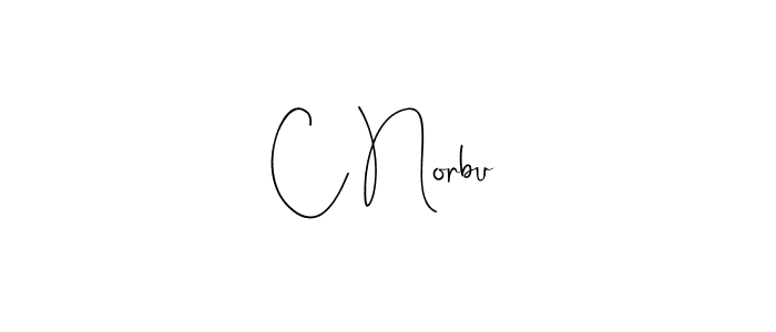 How to make C Norbu name signature. Use Andilay-7BmLP style for creating short signs online. This is the latest handwritten sign. C Norbu signature style 4 images and pictures png