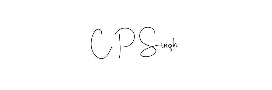 if you are searching for the best signature style for your name C P Singh. so please give up your signature search. here we have designed multiple signature styles  using Andilay-7BmLP. C P Singh signature style 4 images and pictures png