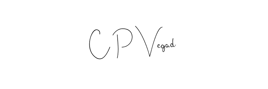 Create a beautiful signature design for name C P Vegad. With this signature (Andilay-7BmLP) fonts, you can make a handwritten signature for free. C P Vegad signature style 4 images and pictures png