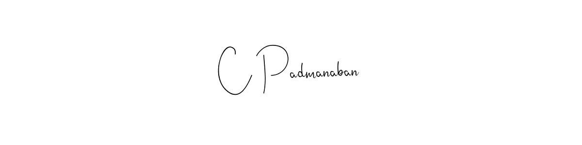 Make a beautiful signature design for name C Padmanaban. Use this online signature maker to create a handwritten signature for free. C Padmanaban signature style 4 images and pictures png