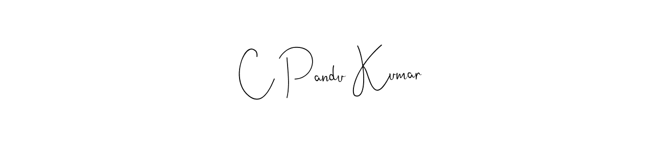 You should practise on your own different ways (Andilay-7BmLP) to write your name (C Pandu Kumar) in signature. don't let someone else do it for you. C Pandu Kumar signature style 4 images and pictures png