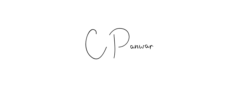 Design your own signature with our free online signature maker. With this signature software, you can create a handwritten (Andilay-7BmLP) signature for name C Panwar. C Panwar signature style 4 images and pictures png