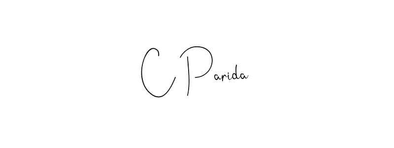 Create a beautiful signature design for name C Parida. With this signature (Andilay-7BmLP) fonts, you can make a handwritten signature for free. C Parida signature style 4 images and pictures png