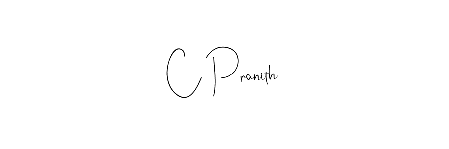 Use a signature maker to create a handwritten signature online. With this signature software, you can design (Andilay-7BmLP) your own signature for name C Pranith. C Pranith signature style 4 images and pictures png