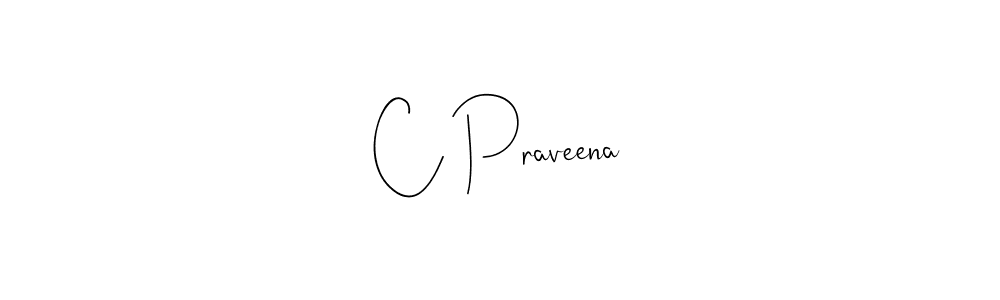 Make a beautiful signature design for name C Praveena. Use this online signature maker to create a handwritten signature for free. C Praveena signature style 4 images and pictures png