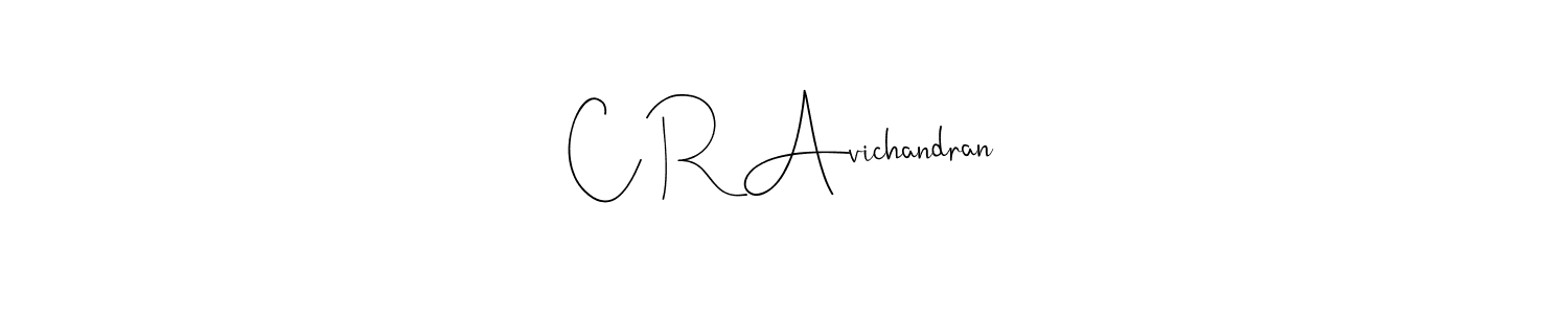 Also You can easily find your signature by using the search form. We will create C R Avichandran name handwritten signature images for you free of cost using Andilay-7BmLP sign style. C R Avichandran signature style 4 images and pictures png