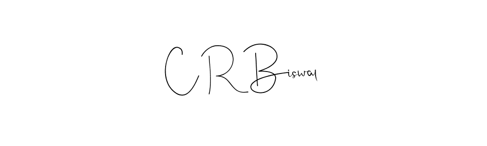 The best way (Andilay-7BmLP) to make a short signature is to pick only two or three words in your name. The name C R Biswal include a total of six letters. For converting this name. C R Biswal signature style 4 images and pictures png