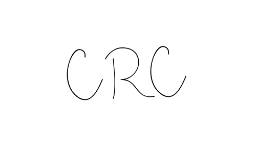 Design your own signature with our free online signature maker. With this signature software, you can create a handwritten (Andilay-7BmLP) signature for name C R C. C R C signature style 4 images and pictures png