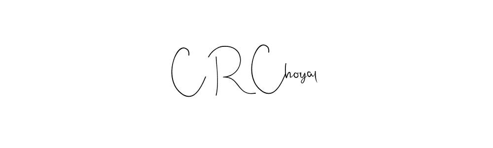 How to Draw C R Choyal signature style? Andilay-7BmLP is a latest design signature styles for name C R Choyal. C R Choyal signature style 4 images and pictures png