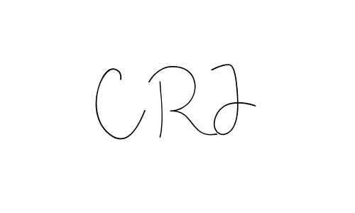 if you are searching for the best signature style for your name C R J. so please give up your signature search. here we have designed multiple signature styles  using Andilay-7BmLP. C R J signature style 4 images and pictures png