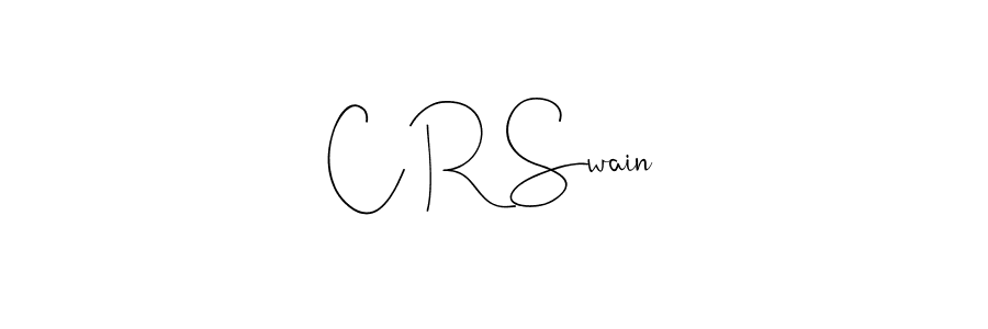 How to make C R Swain signature? Andilay-7BmLP is a professional autograph style. Create handwritten signature for C R Swain name. C R Swain signature style 4 images and pictures png