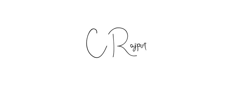 Create a beautiful signature design for name C Rajput. With this signature (Andilay-7BmLP) fonts, you can make a handwritten signature for free. C Rajput signature style 4 images and pictures png