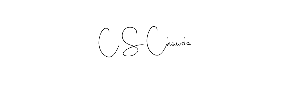 How to make C S Chawda signature? Andilay-7BmLP is a professional autograph style. Create handwritten signature for C S Chawda name. C S Chawda signature style 4 images and pictures png