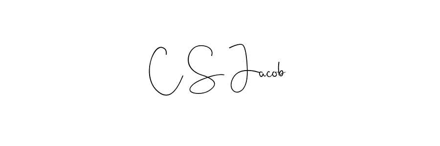 How to make C S Jacob signature? Andilay-7BmLP is a professional autograph style. Create handwritten signature for C S Jacob name. C S Jacob signature style 4 images and pictures png