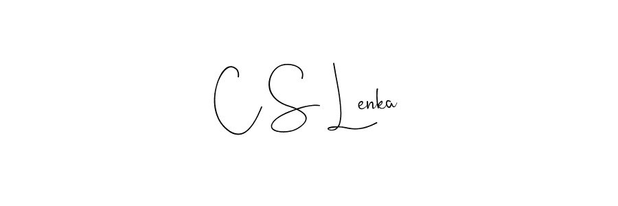 Design your own signature with our free online signature maker. With this signature software, you can create a handwritten (Andilay-7BmLP) signature for name C S Lenka. C S Lenka signature style 4 images and pictures png