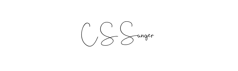 if you are searching for the best signature style for your name C S Sanger. so please give up your signature search. here we have designed multiple signature styles  using Andilay-7BmLP. C S Sanger signature style 4 images and pictures png