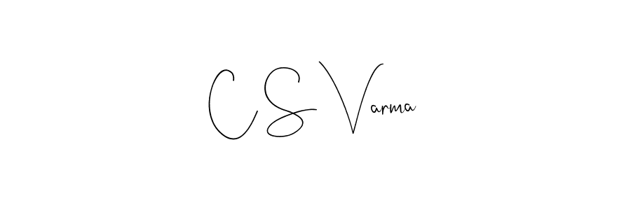 Make a beautiful signature design for name C S Varma. With this signature (Andilay-7BmLP) style, you can create a handwritten signature for free. C S Varma signature style 4 images and pictures png