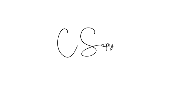You should practise on your own different ways (Andilay-7BmLP) to write your name (C Sapy) in signature. don't let someone else do it for you. C Sapy signature style 4 images and pictures png