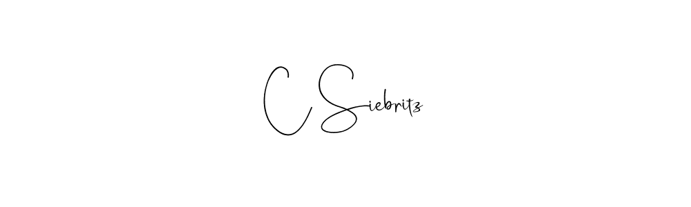 if you are searching for the best signature style for your name C Siebritz. so please give up your signature search. here we have designed multiple signature styles  using Andilay-7BmLP. C Siebritz signature style 4 images and pictures png
