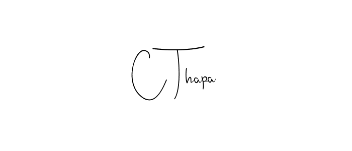 Make a beautiful signature design for name C Thapa. Use this online signature maker to create a handwritten signature for free. C Thapa signature style 4 images and pictures png