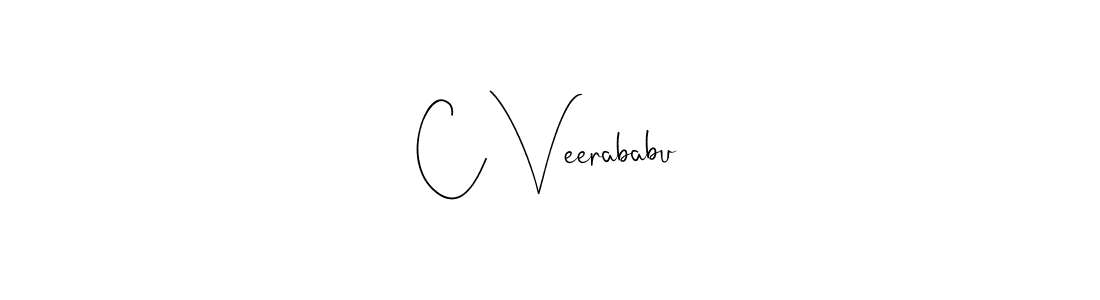 Use a signature maker to create a handwritten signature online. With this signature software, you can design (Andilay-7BmLP) your own signature for name C Veerababu. C Veerababu signature style 4 images and pictures png