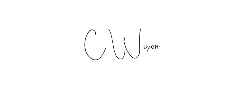 if you are searching for the best signature style for your name C Wilson. so please give up your signature search. here we have designed multiple signature styles  using Andilay-7BmLP. C Wilson signature style 4 images and pictures png
