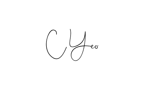 How to make C Yeo signature? Andilay-7BmLP is a professional autograph style. Create handwritten signature for C Yeo name. C Yeo signature style 4 images and pictures png