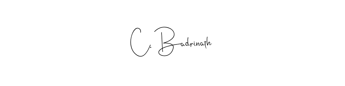 Check out images of Autograph of C. Badrinath name. Actor C. Badrinath Signature Style. Andilay-7BmLP is a professional sign style online. C. Badrinath signature style 4 images and pictures png
