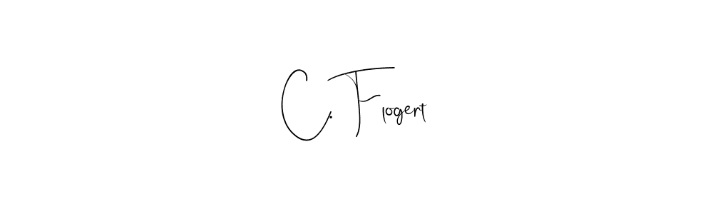 if you are searching for the best signature style for your name C. Flogert. so please give up your signature search. here we have designed multiple signature styles  using Andilay-7BmLP. C. Flogert signature style 4 images and pictures png