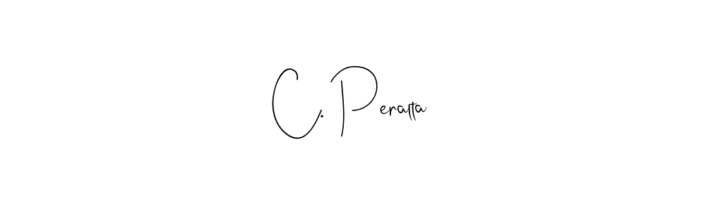 Design your own signature with our free online signature maker. With this signature software, you can create a handwritten (Andilay-7BmLP) signature for name C. Peralta. C. Peralta signature style 4 images and pictures png