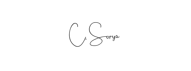 You should practise on your own different ways (Andilay-7BmLP) to write your name (C. Sorya) in signature. don't let someone else do it for you. C. Sorya signature style 4 images and pictures png