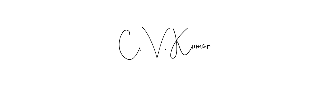 Also You can easily find your signature by using the search form. We will create C. V. Kumar name handwritten signature images for you free of cost using Andilay-7BmLP sign style. C. V. Kumar signature style 4 images and pictures png