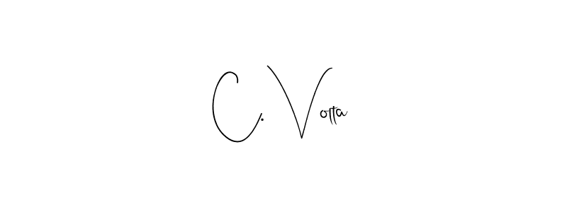Make a beautiful signature design for name C. Volta. Use this online signature maker to create a handwritten signature for free. C. Volta signature style 4 images and pictures png
