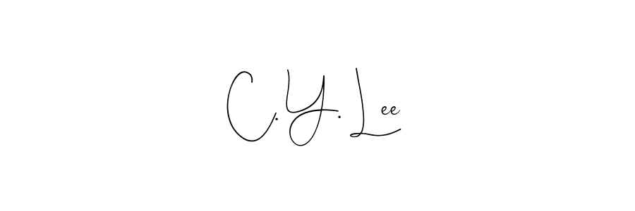 C. Y. Lee stylish signature style. Best Handwritten Sign (Andilay-7BmLP) for my name. Handwritten Signature Collection Ideas for my name C. Y. Lee. C. Y. Lee signature style 4 images and pictures png