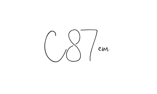 Make a beautiful signature design for name C87em. With this signature (Andilay-7BmLP) style, you can create a handwritten signature for free. C87em signature style 4 images and pictures png