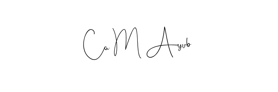 Here are the top 10 professional signature styles for the name Ca M Ayub. These are the best autograph styles you can use for your name. Ca M Ayub signature style 4 images and pictures png