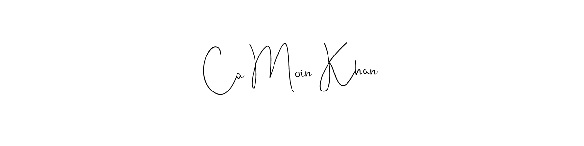 It looks lik you need a new signature style for name Ca Moin Khan. Design unique handwritten (Andilay-7BmLP) signature with our free signature maker in just a few clicks. Ca Moin Khan signature style 4 images and pictures png