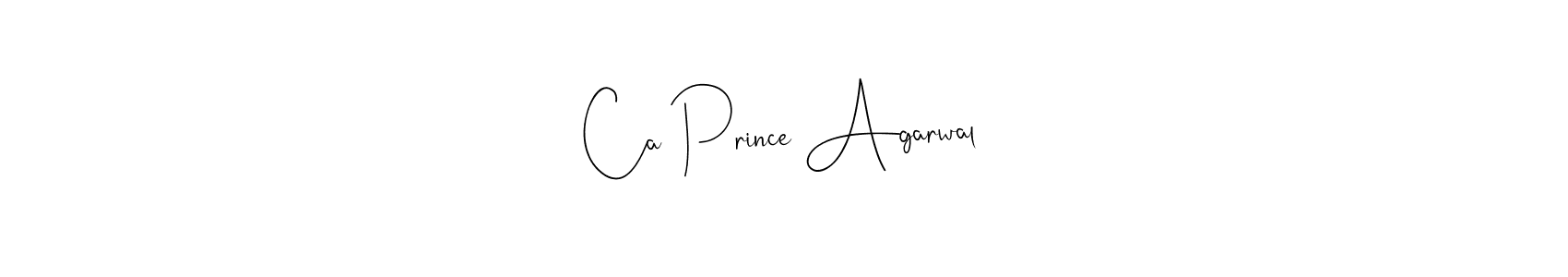 Similarly Andilay-7BmLP is the best handwritten signature design. Signature creator online .You can use it as an online autograph creator for name Ca Prince Agarwal. Ca Prince Agarwal signature style 4 images and pictures png