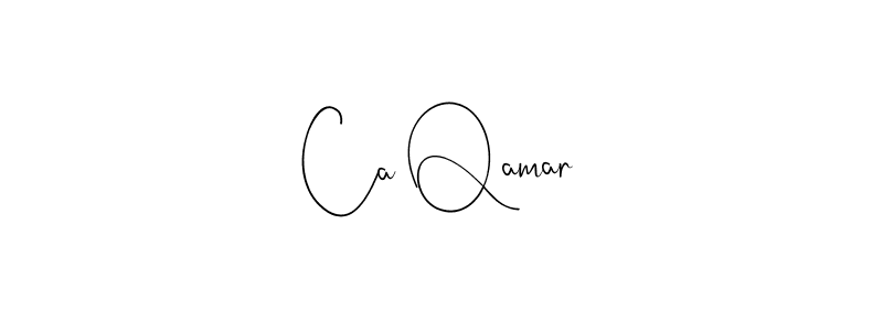 Andilay-7BmLP is a professional signature style that is perfect for those who want to add a touch of class to their signature. It is also a great choice for those who want to make their signature more unique. Get Ca Qamar name to fancy signature for free. Ca Qamar signature style 4 images and pictures png