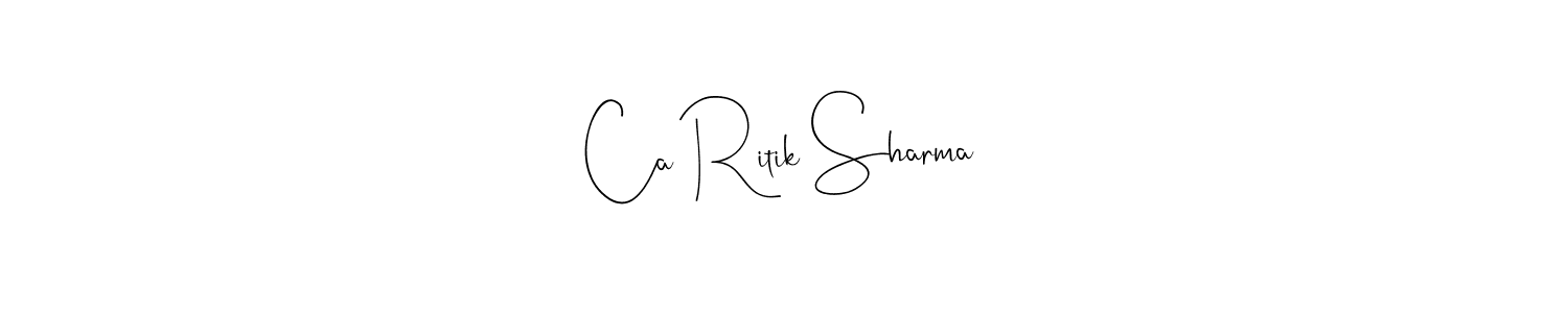 Here are the top 10 professional signature styles for the name Ca Ritik Sharma. These are the best autograph styles you can use for your name. Ca Ritik Sharma signature style 4 images and pictures png